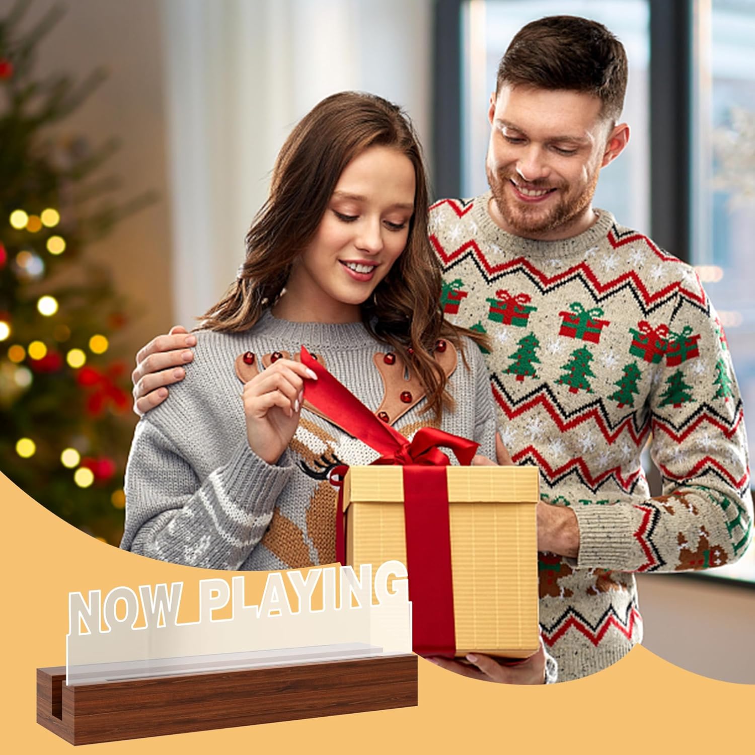 Thumbnail 5 de CoolGift Mart “Now Playing” Vinyl Stand Wall Mount with Warm White Lights