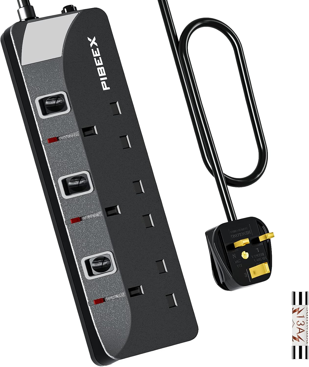 Detalle de PIBEEX Extension Lead 3 Way 3M 3250W