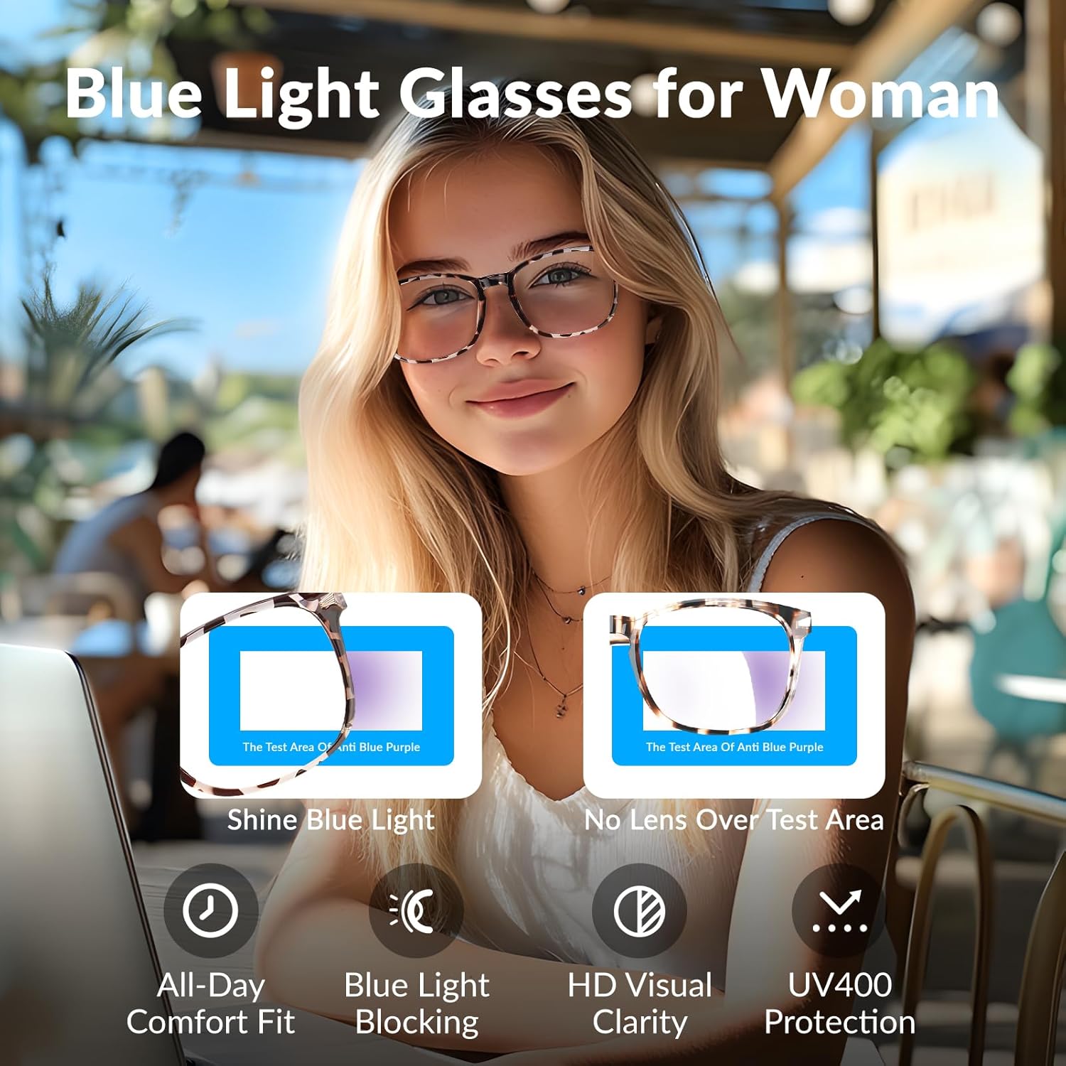 Thumbnail 1 de WINTOO 99% Blue Light Blocking Glasses