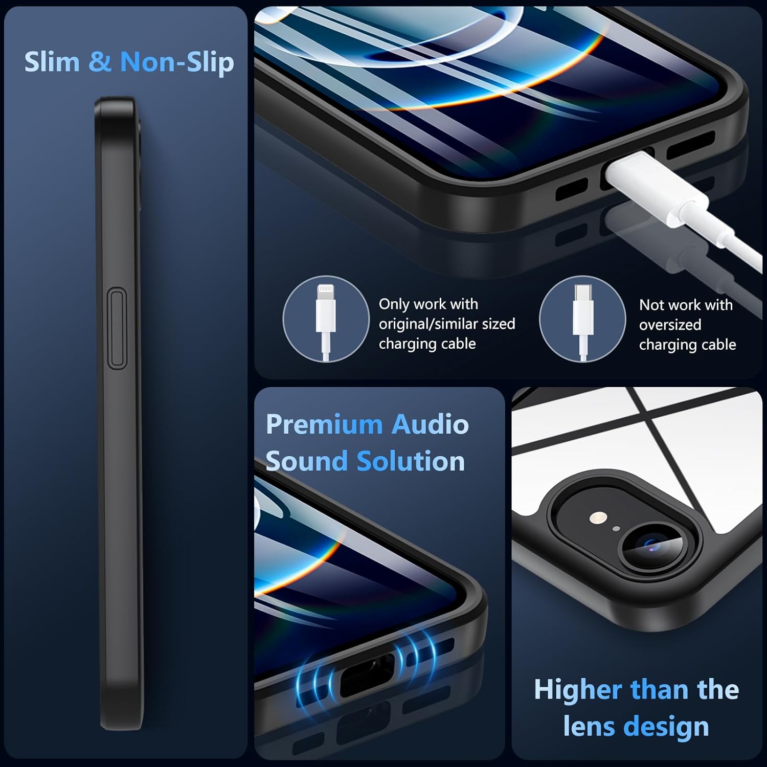 Thumbnail 4 de OWKEY iPhone 16e Case 360° Rugged