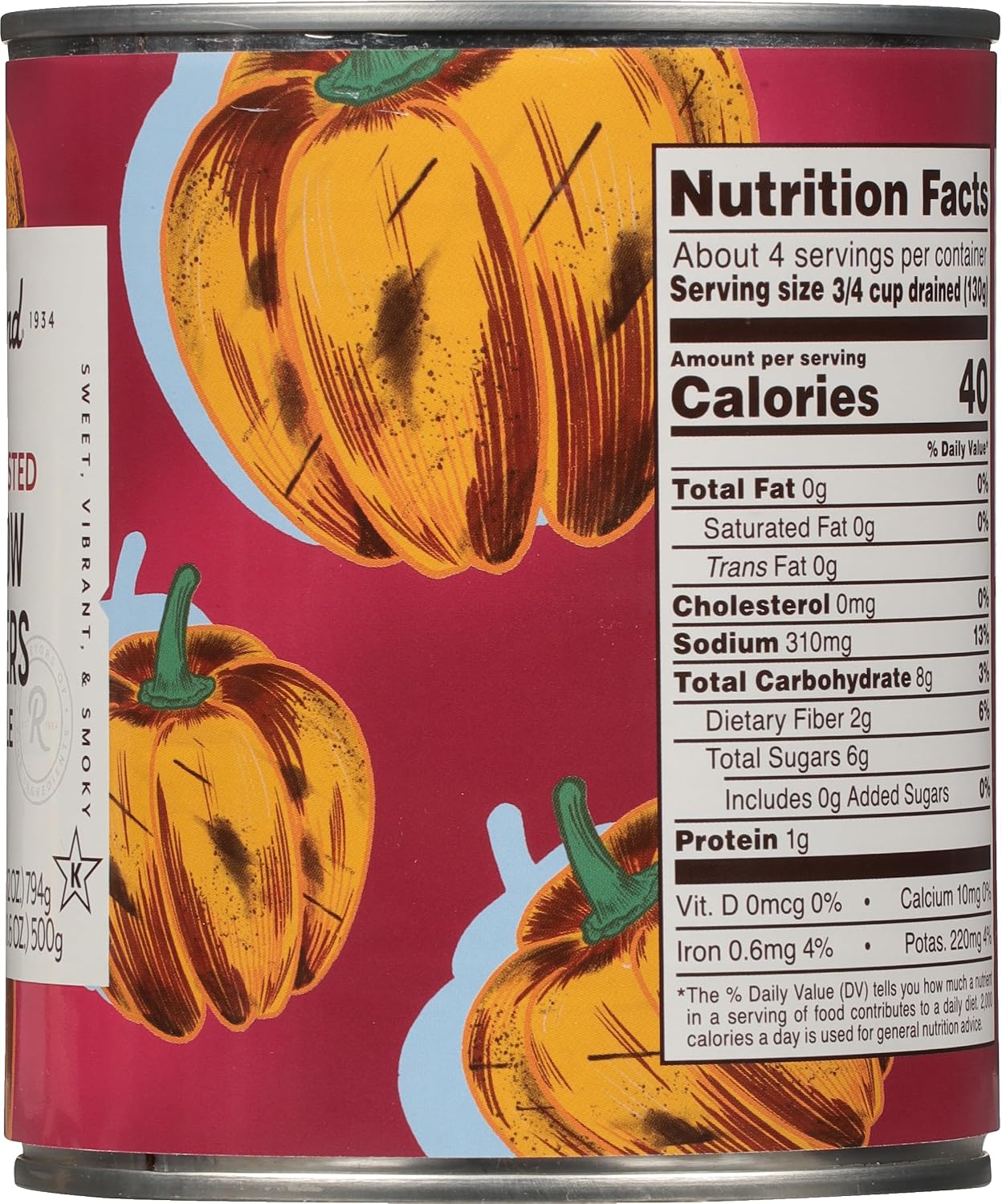 Thumbnail 2 de Roland Foods Fire-Roasted Yellow Peppers, 28 Ounce Pack of 1