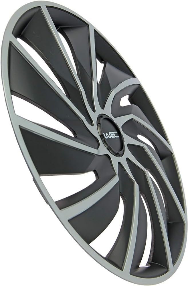 Thumbnail 1 de WRC 007598 – 4 Enjoliveurs 15" Turbo Bicolore Argent et Noir