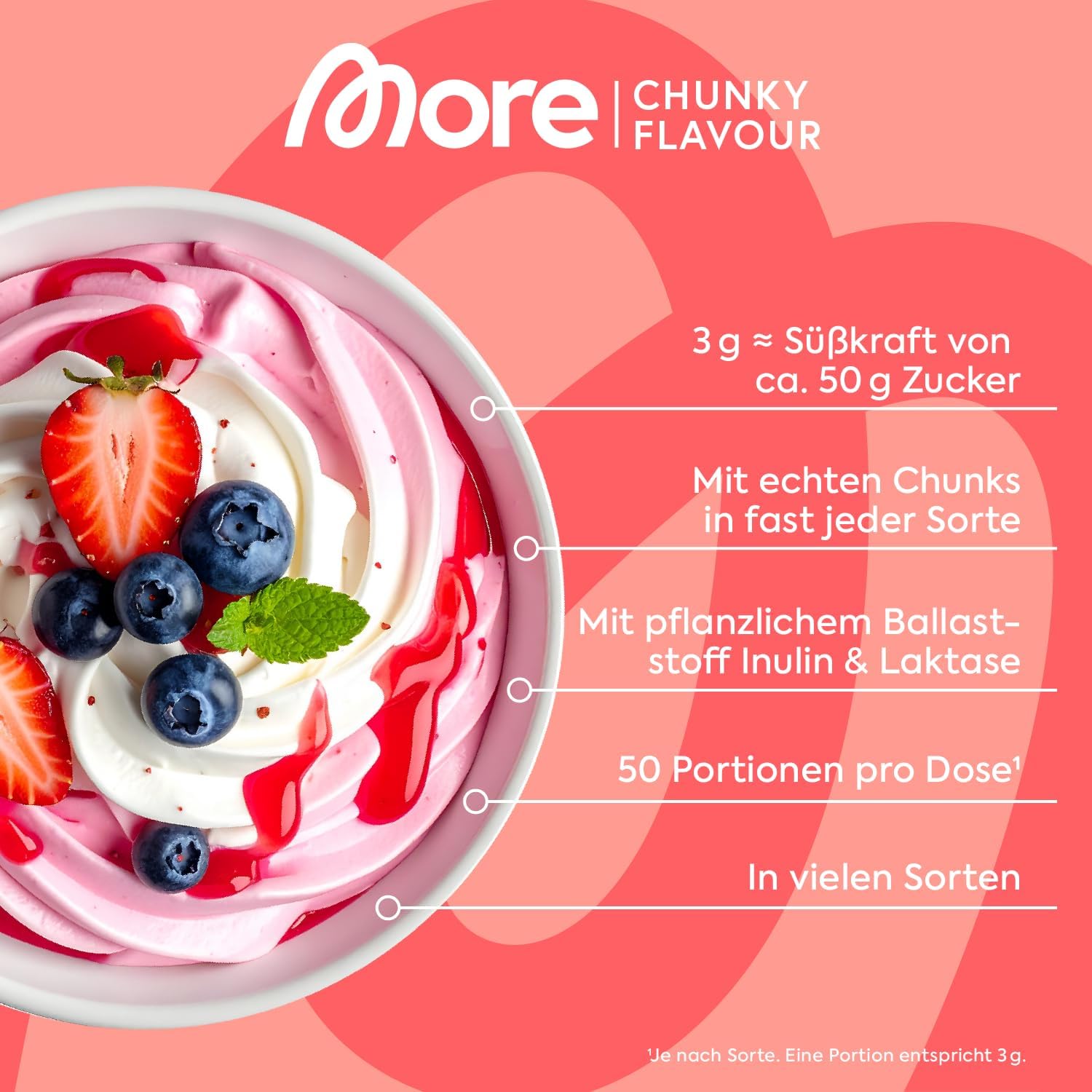 Thumbnail 2 de MORE Chunky Flavour Pistachio White Chocolate 150 g