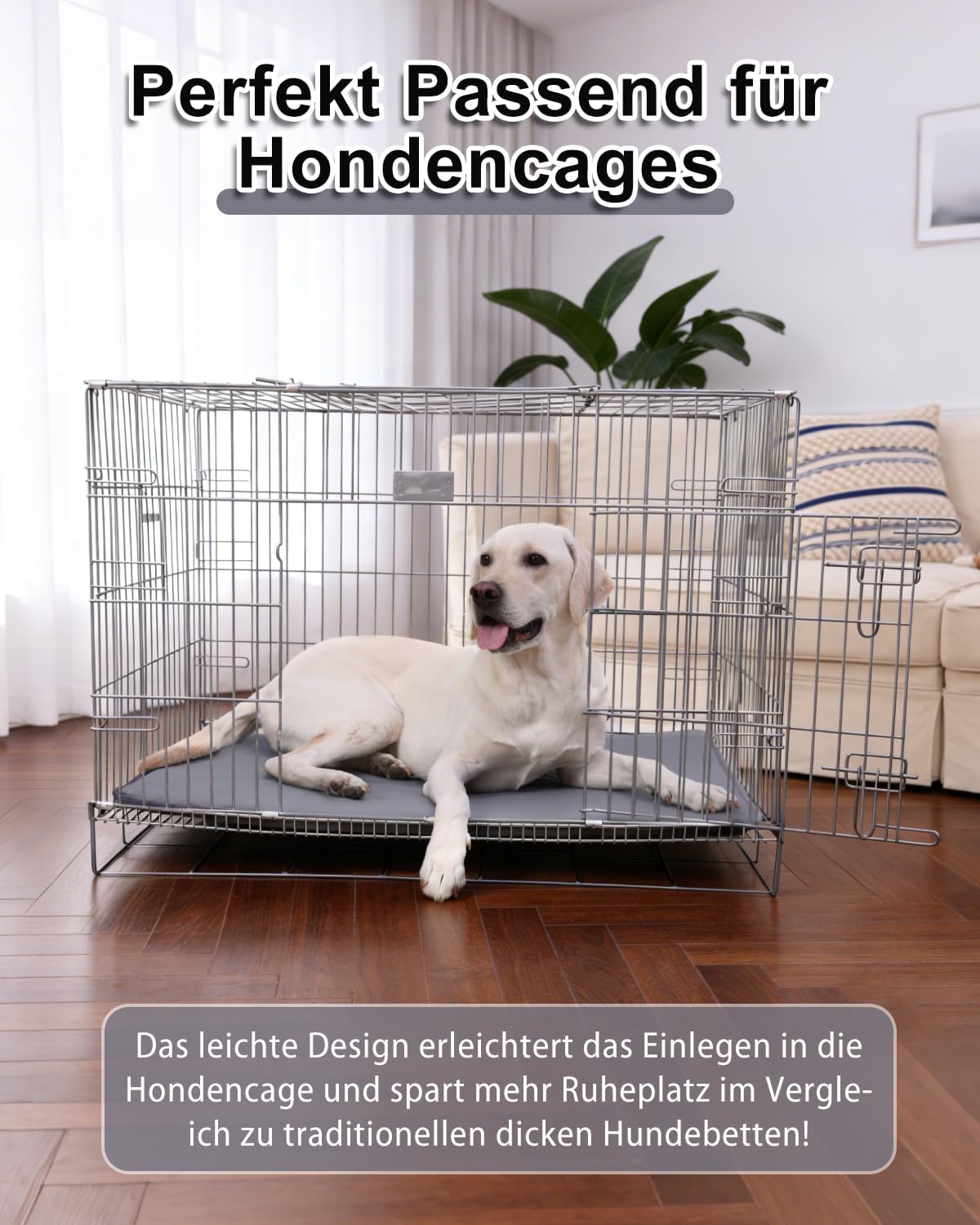Thumbnail 6 de Favodormir Wassericht Hundematte Outdoor 105 x 70 cm – wasserabweisende Hundematratze aus Kunstleder, waschbar & faltbar für Innen und Reisen