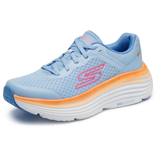 Detalle de Skechers Donna Max Cushioning Endeavour Canova Trainers – blu/orange, 36 EU