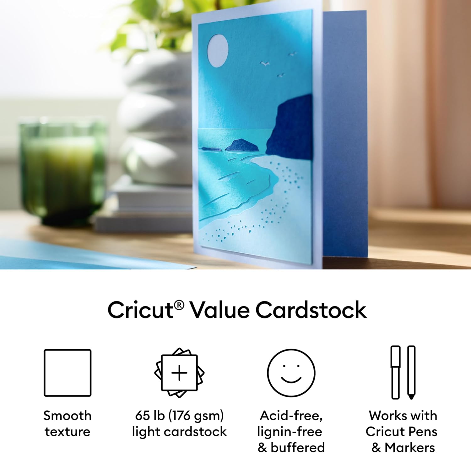 Detalle 2 de Cricut Cardstock Paper, 80 Sheets