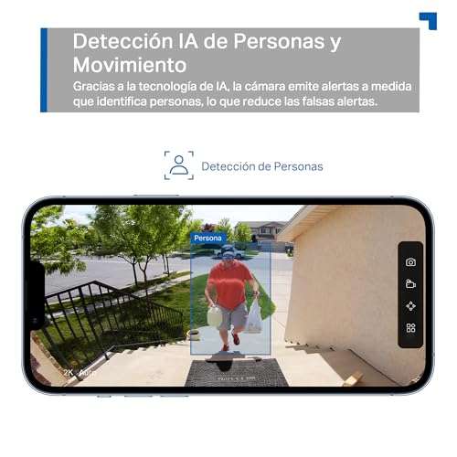 Detalle de Tapo C400: Cámara de Vigilancia WiFi Exterior con Batería 5200 mAh y 1080p