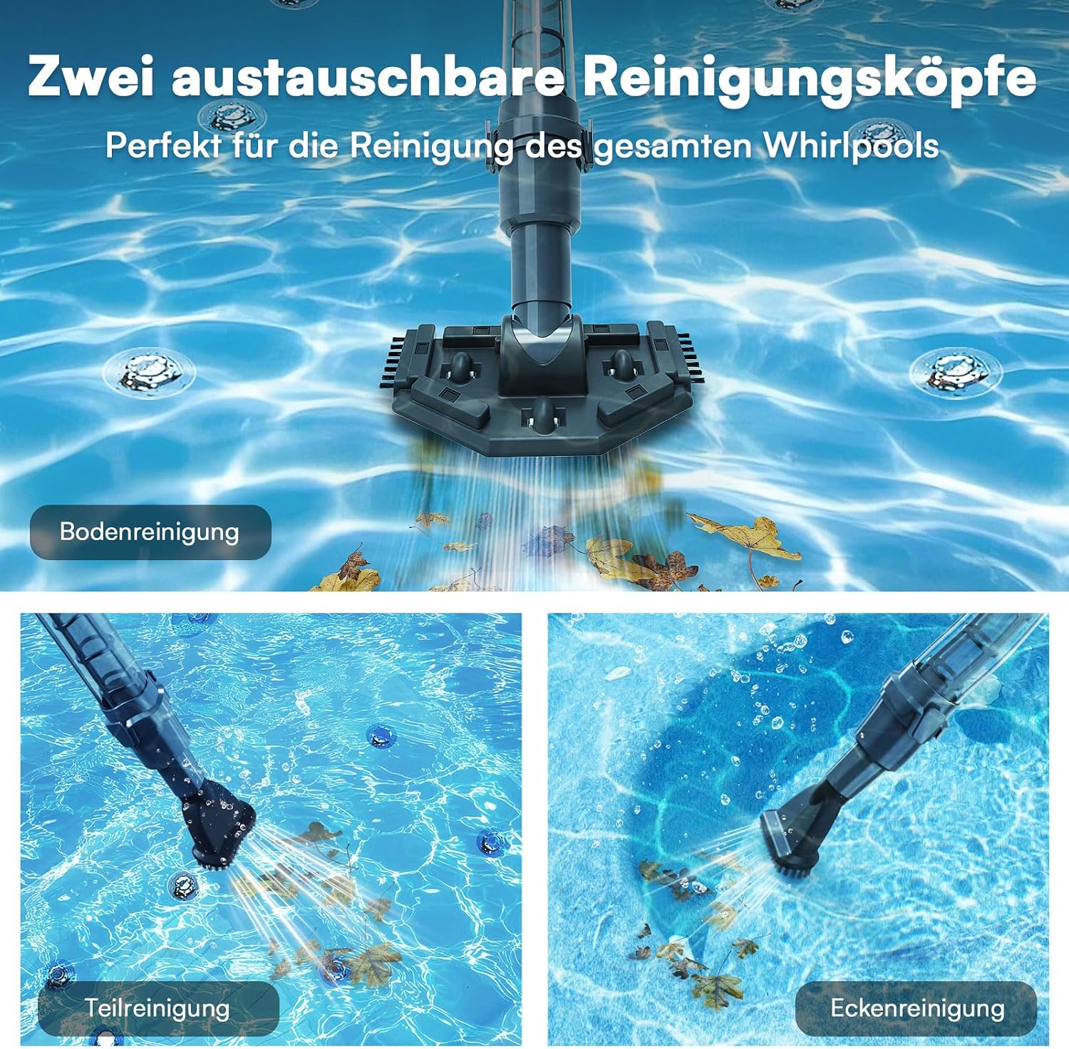 Detalle 2 de Kabelloser Poolsauger 12 Gallonen/Min