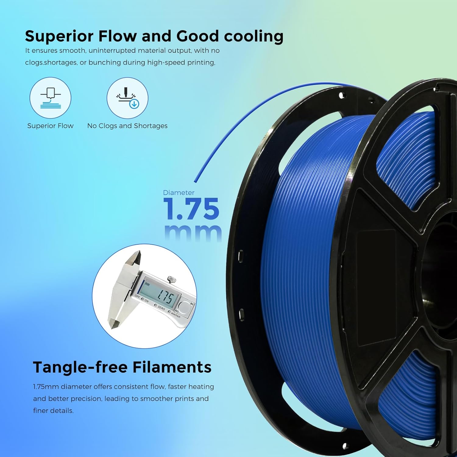 Thumbnail 4 de FLASHFORGE TPU95A Elastic Filament 1.75mm (1kg) – Black