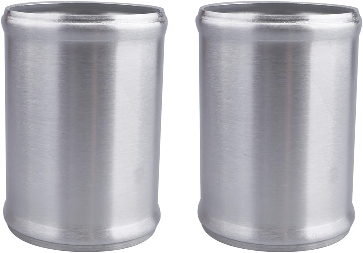 Detalle de AC PERFORMANCE 2.75" (70mm) OD Aluminum Alloy Hose Joiner Silicone Pipe Connector Bead – 4" Length, Pack of 2