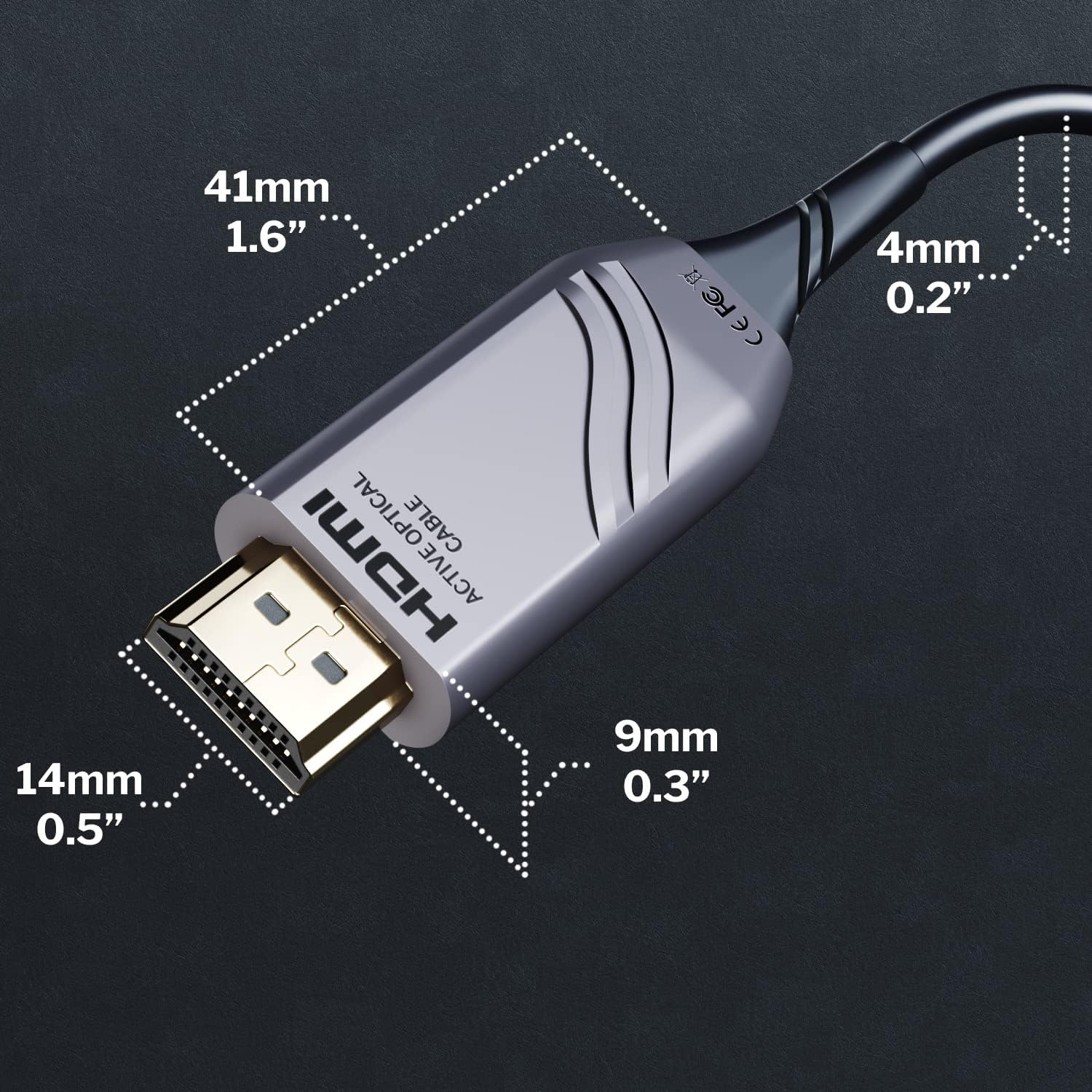 Detalle de KabelDirekt Optisches 8K HDMI 2.1 Kabel – Glasfaser, 10 m, 0% Signalverlust