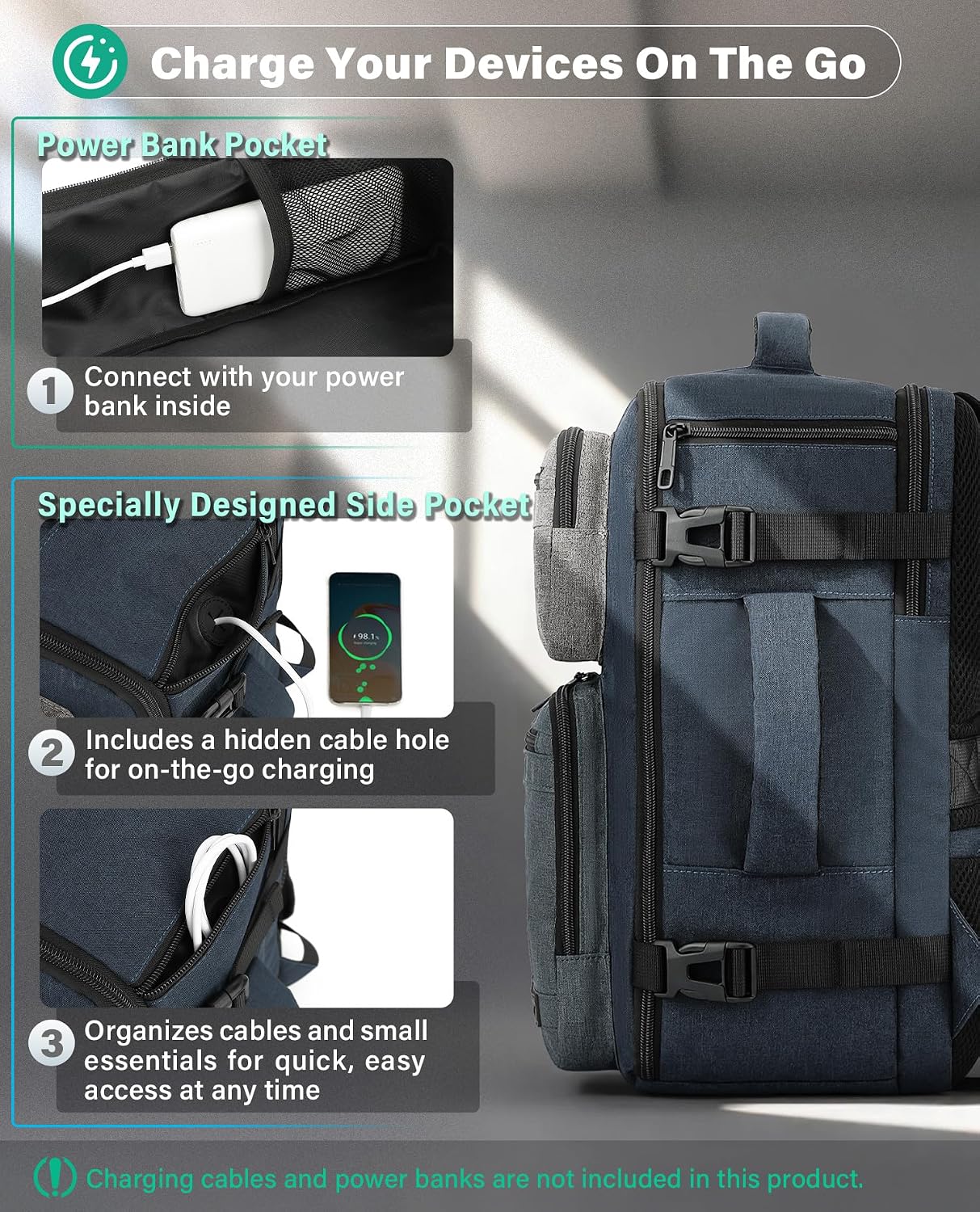 Thumbnail 6 de VANKEV Cabin Bag 24L underseat 40x30x20