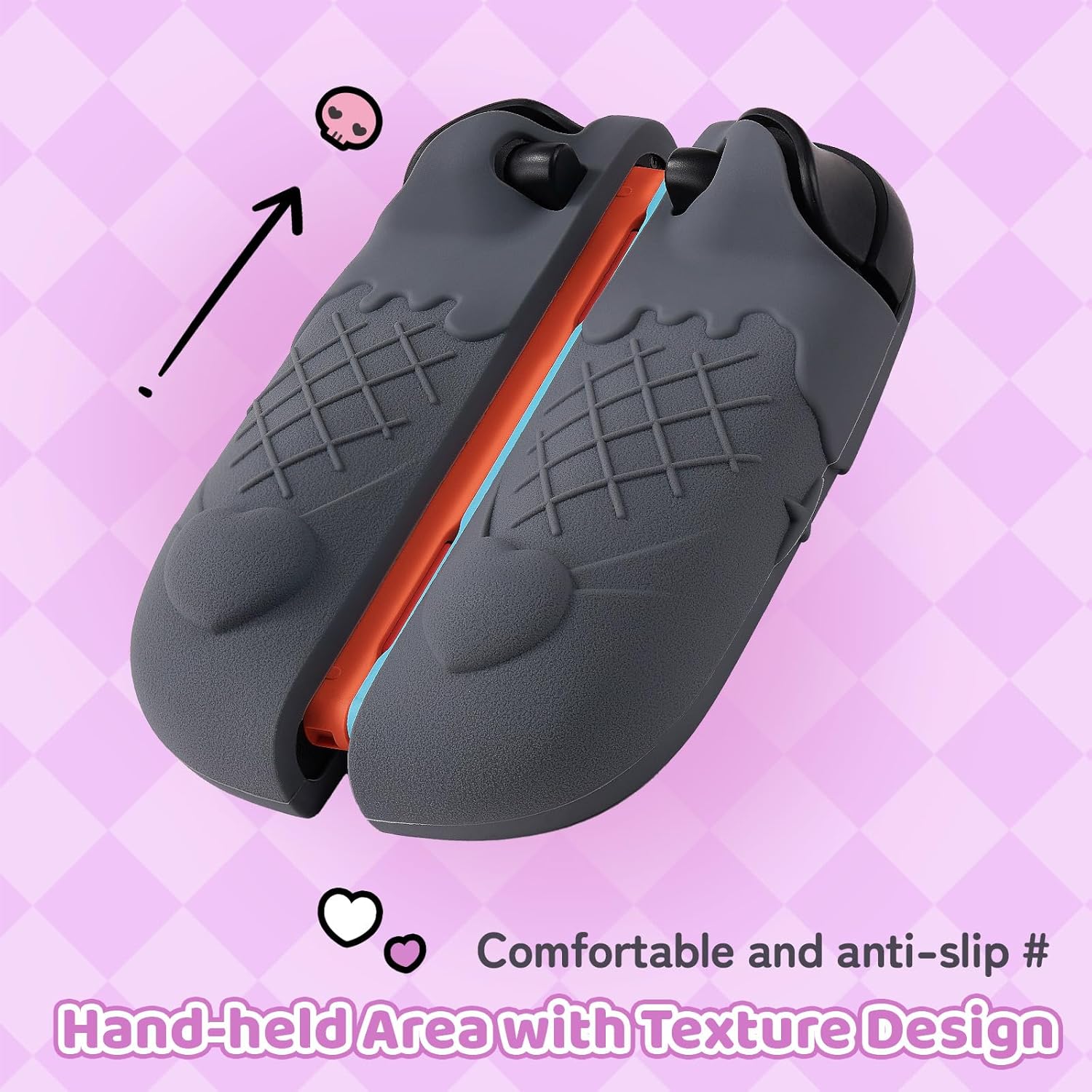 Thumbnail 4 de Kuitmor Protective Shell for Joy-Con on Switch 2 (2025 model) Controller – Soft Silicone Anti-Scratch Cover Case (Black)