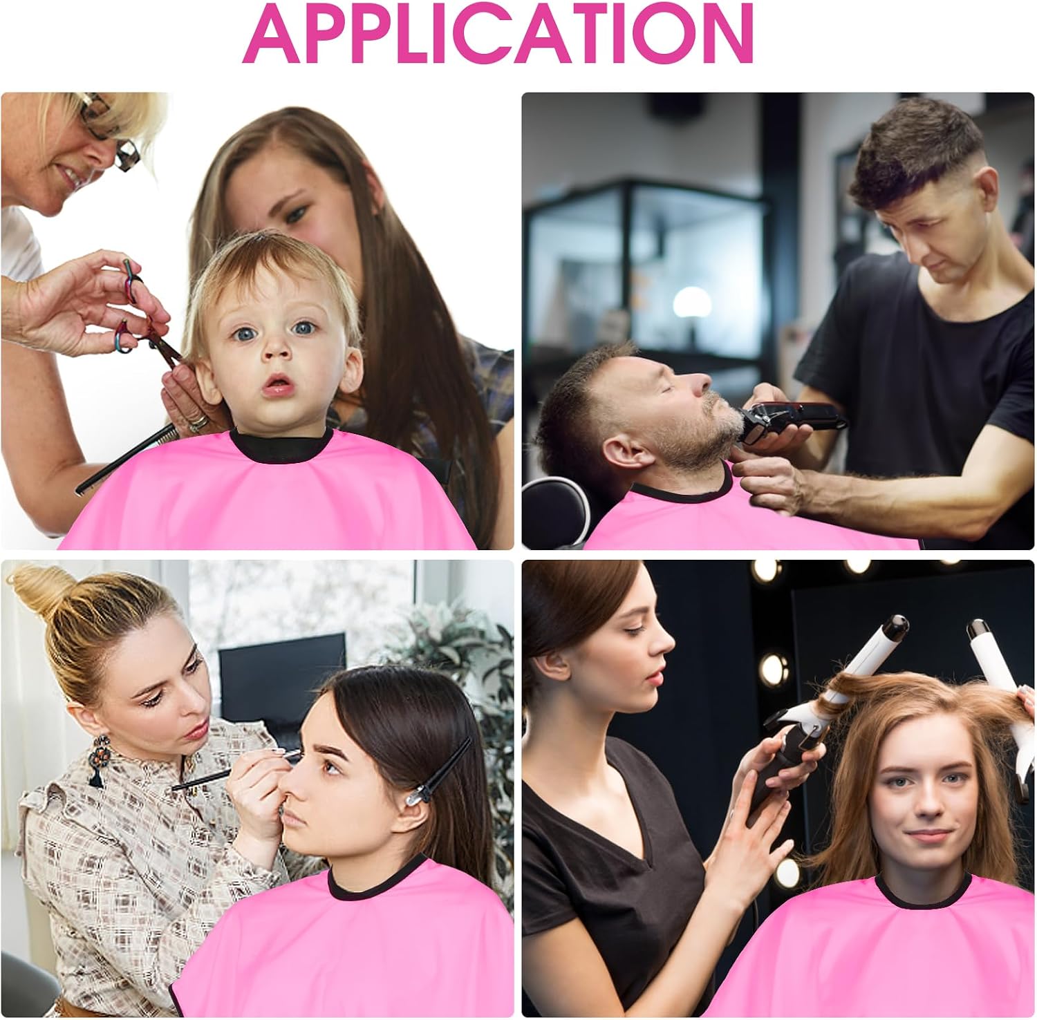 Thumbnail 4 de Lusofie Waterproof Hair Dye Cape – Short Barber Cape for Hair Colouring, Bleach and Styling