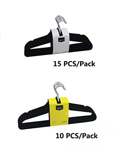 Thumbnail 4 de Amazon Basics Slim Velvet Non-Slip Suit Hangers – Pack of 50 (Black)