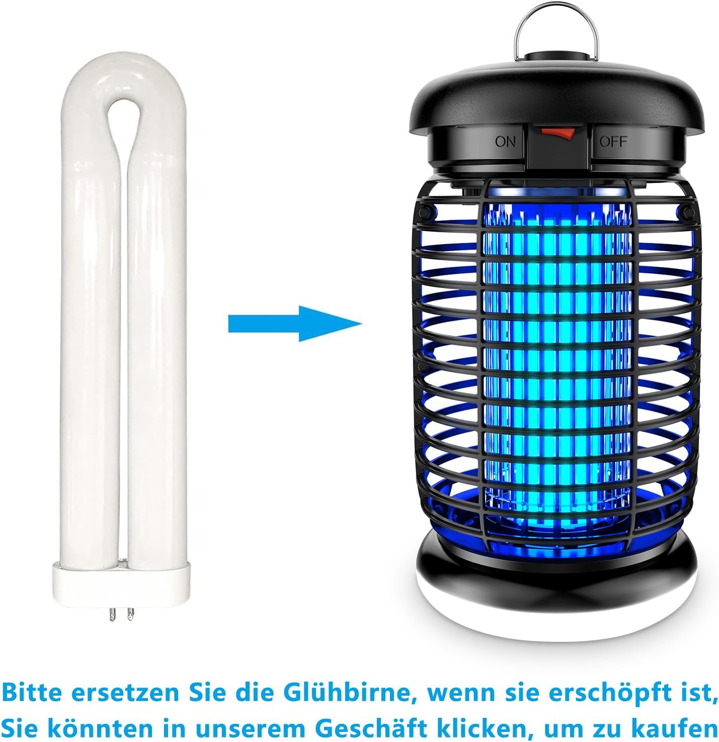 Thumbnail 5 de Seenlast Insektenvernichter Elektrisch – 15W UV-Lampe gegen Mosquitos, IPX4, 4200V