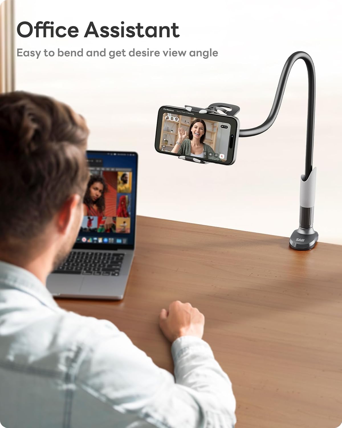 Detalle 2 de SAIJI Gooseneck Phone Holder 33.46"