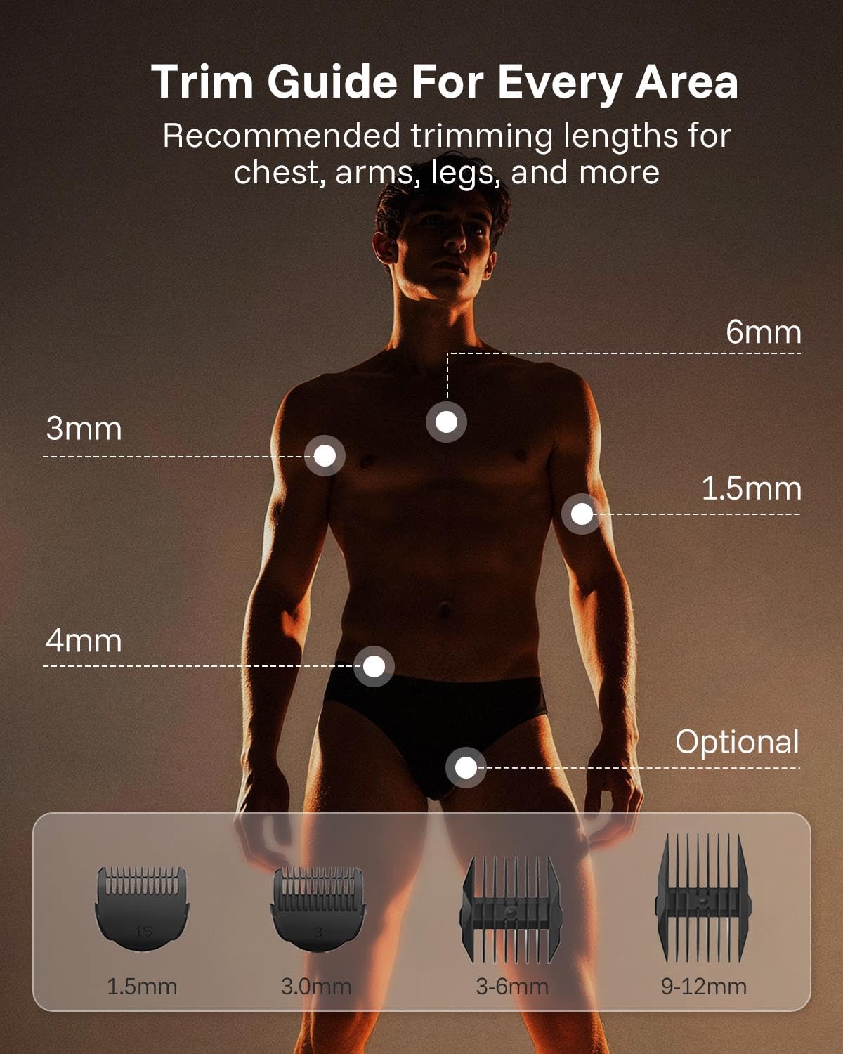 Thumbnail 6 de MANSPOT Manscape grooming trimmer for men (gold) — hair trimmer & shaver for groin, pubic, and more