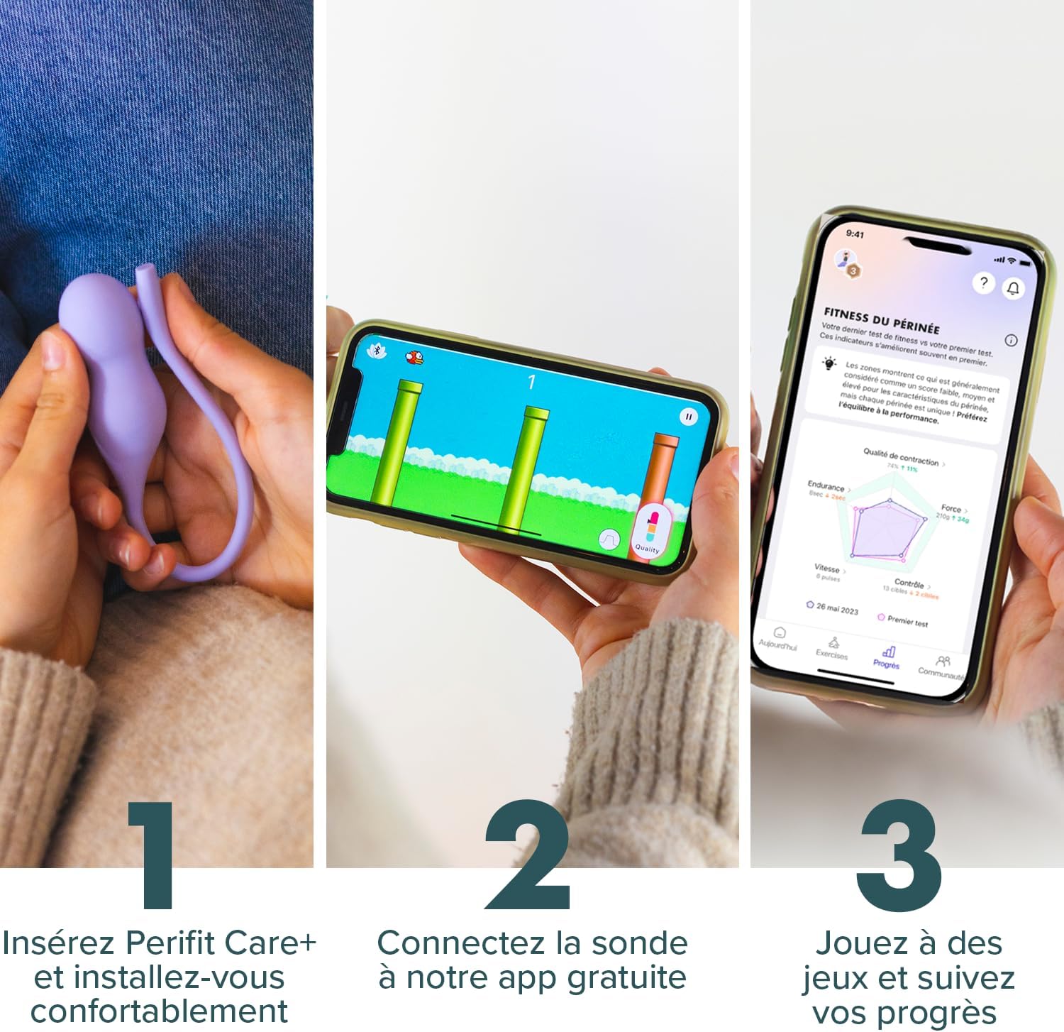Thumbnail 5 de Perifit Care+ sonde de rééducation périnéale pour femme ⛑