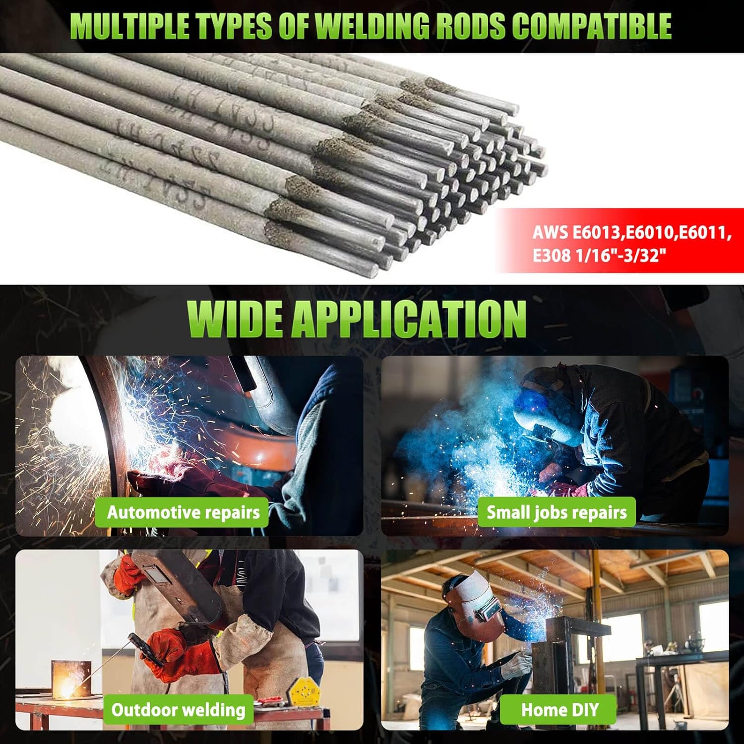 Thumbnail 4 de GNI Super MINI Welding Machine (250Amp) 110V Stick Welder Kit with 20 Rods, Hot Start & Anti-Stick