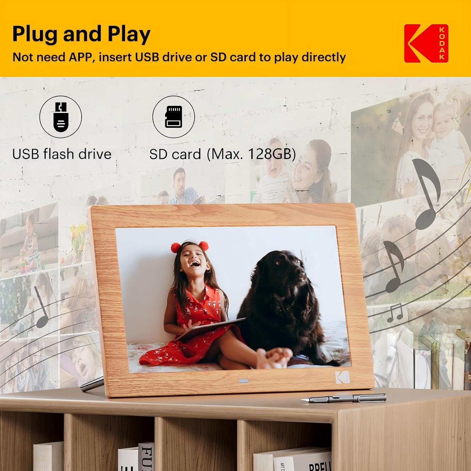 Thumbnail 4 de KODAK Digital Photo Frame 10-inch IPS, 1280×800