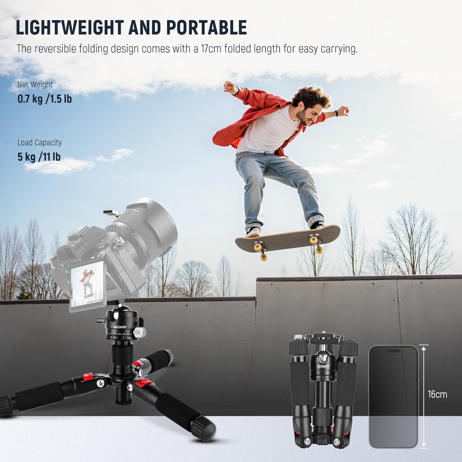 Thumbnail 5 de Neewer Portable Desktop Mini Tripod 50cm