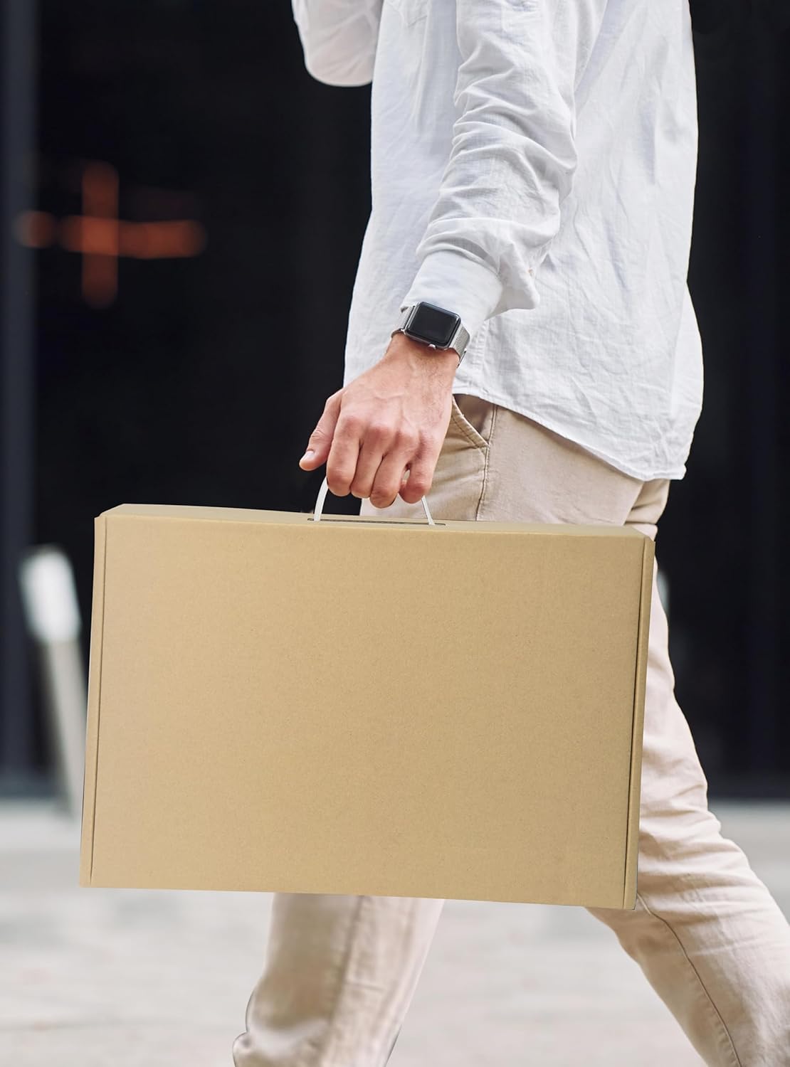 Thumbnail 6 de ALASHI laptop shipping box with protection foam (up to 17.3-inch), cardboard secure mailer in brown