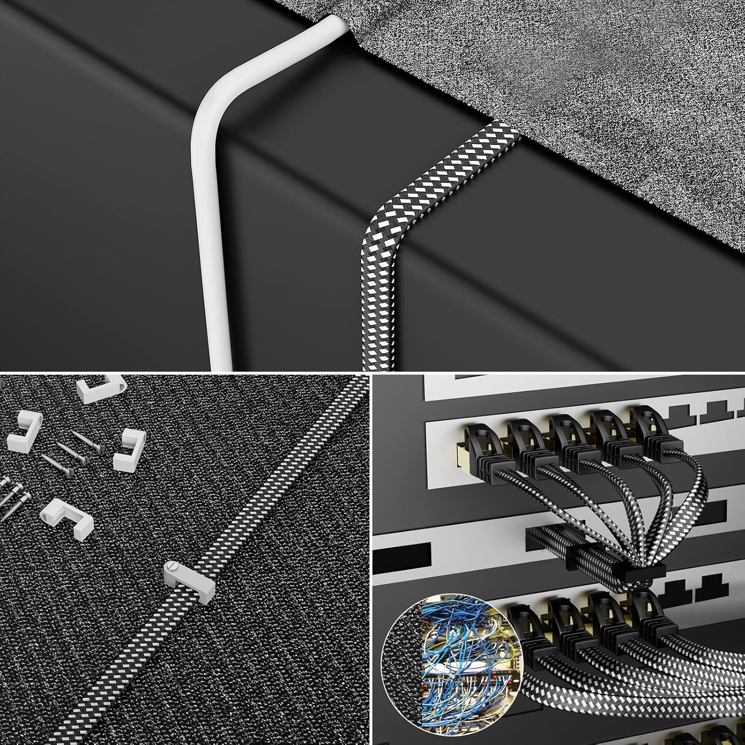 Detalle de Cat8 Ethernet Kabel 12 m mit 40Gbps