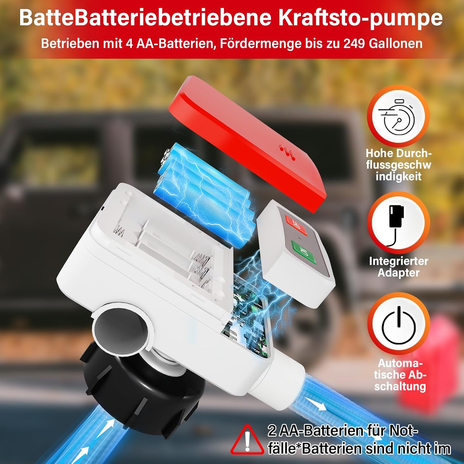 Thumbnail 1 de Kraftstoff Umfüllpumpe Auto-Stopp Sensor