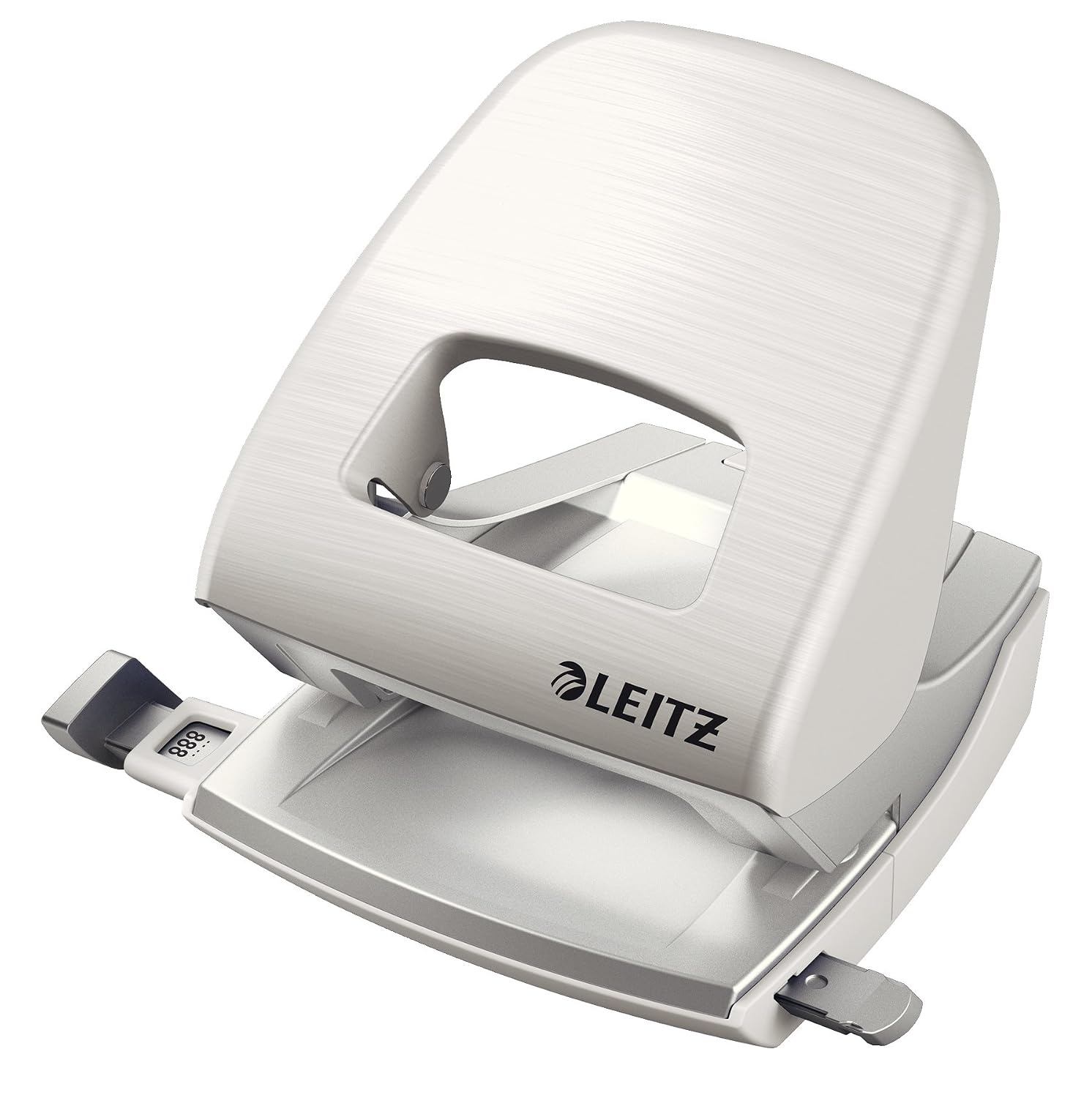 Detalle 1 de Leitz Pratica Perforatrice da Ufficio 2 fori, 30 Fogli, Nero Satinato – Gamma Style