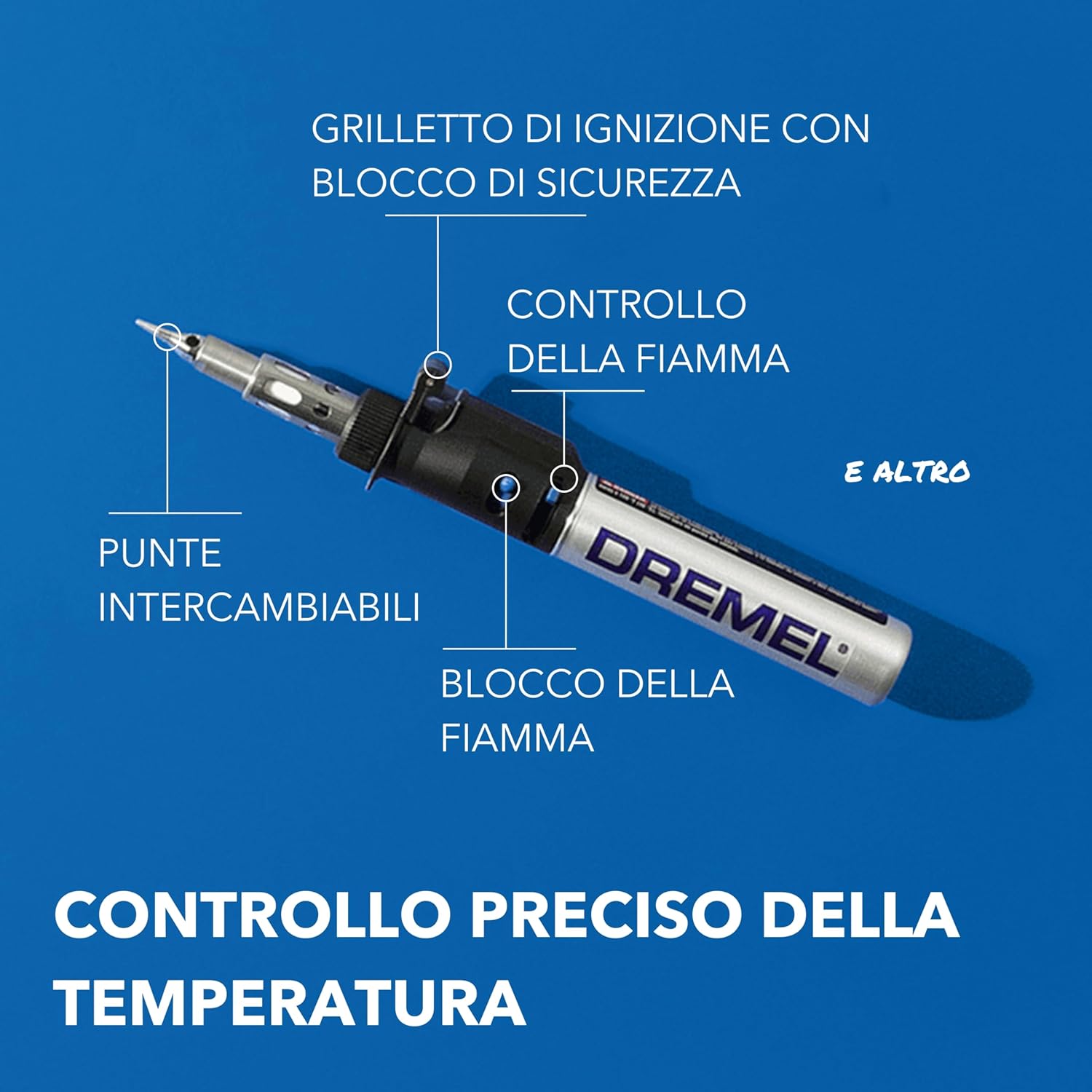 Thumbnail 2 de Dremel Versatip 2000 – kit saldatore senza fili a gas butano con 7 punte intercambiabili
