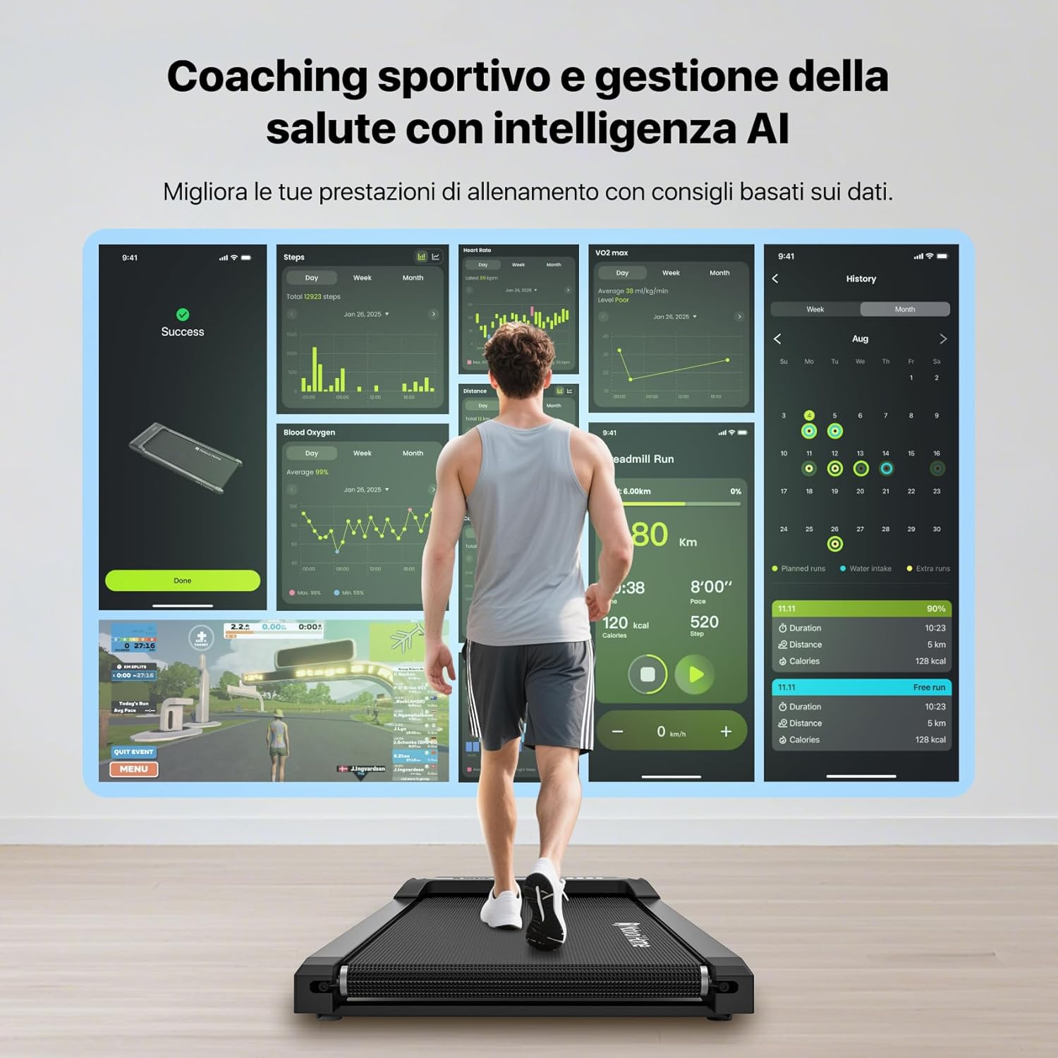 Detalle 2 de Mobvoi Walking Pad Tapis roulant 6 km/h