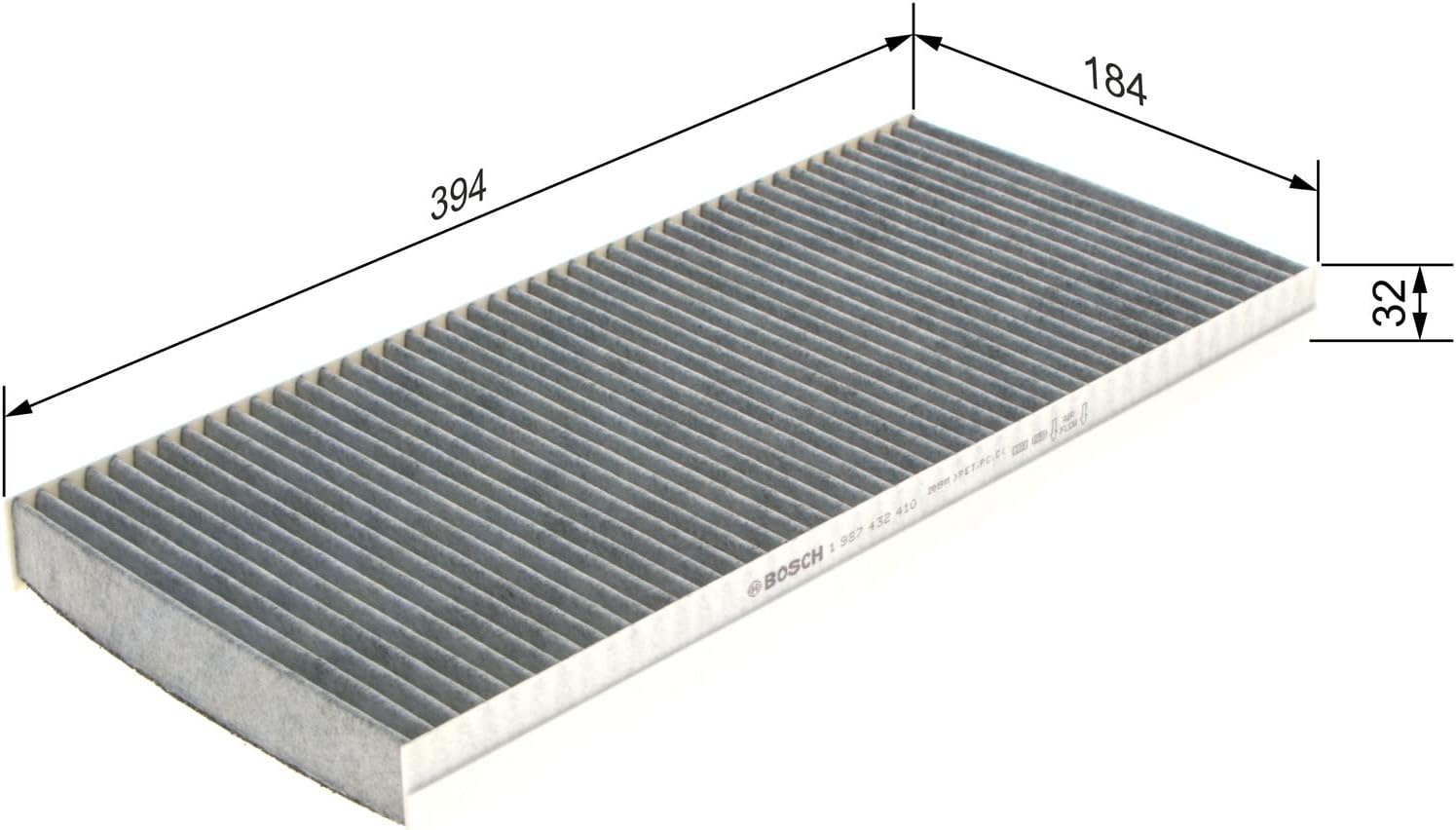 Thumbnail 1 de Bosch R2410 filtre d’habitacle à charbon actif (remplacement) contre mauvaises odeurs, pollen et poussière