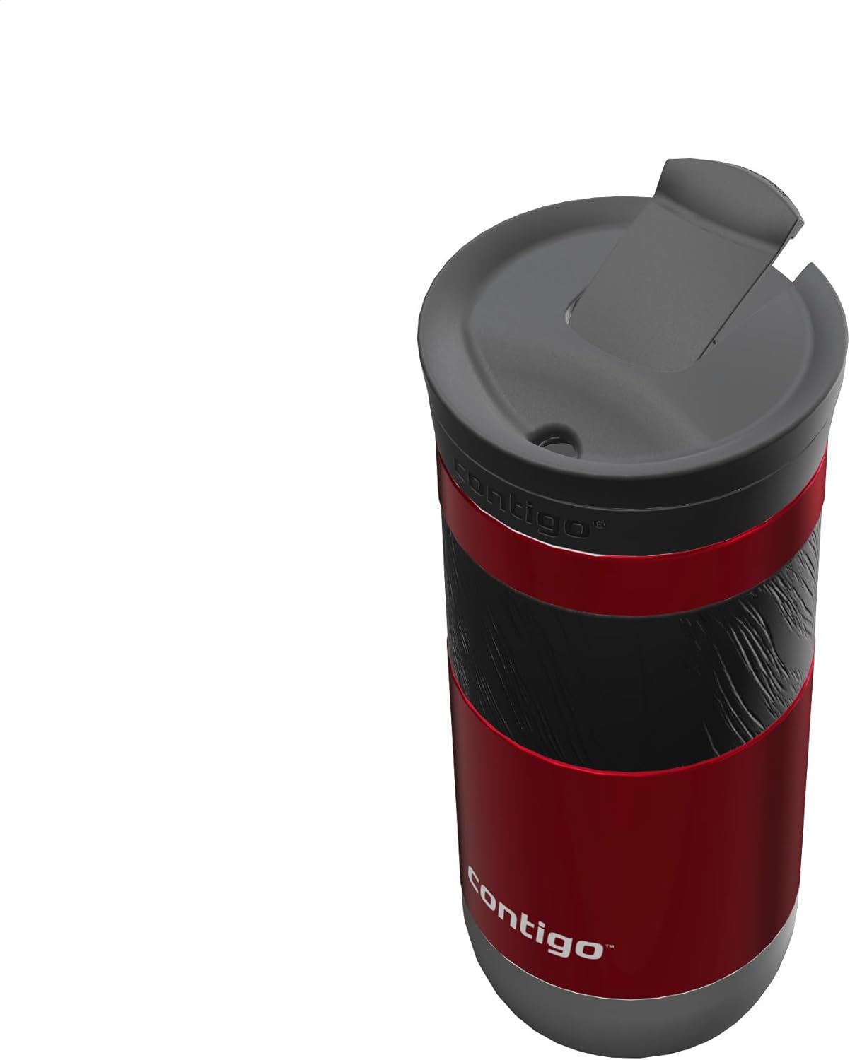 Thumbnail 3 de Contigo Byron Snapseal Thermobecher aus Edelstahl, auslaufsicher mit BPA-freiem Deckel (Rot) – 470 ml