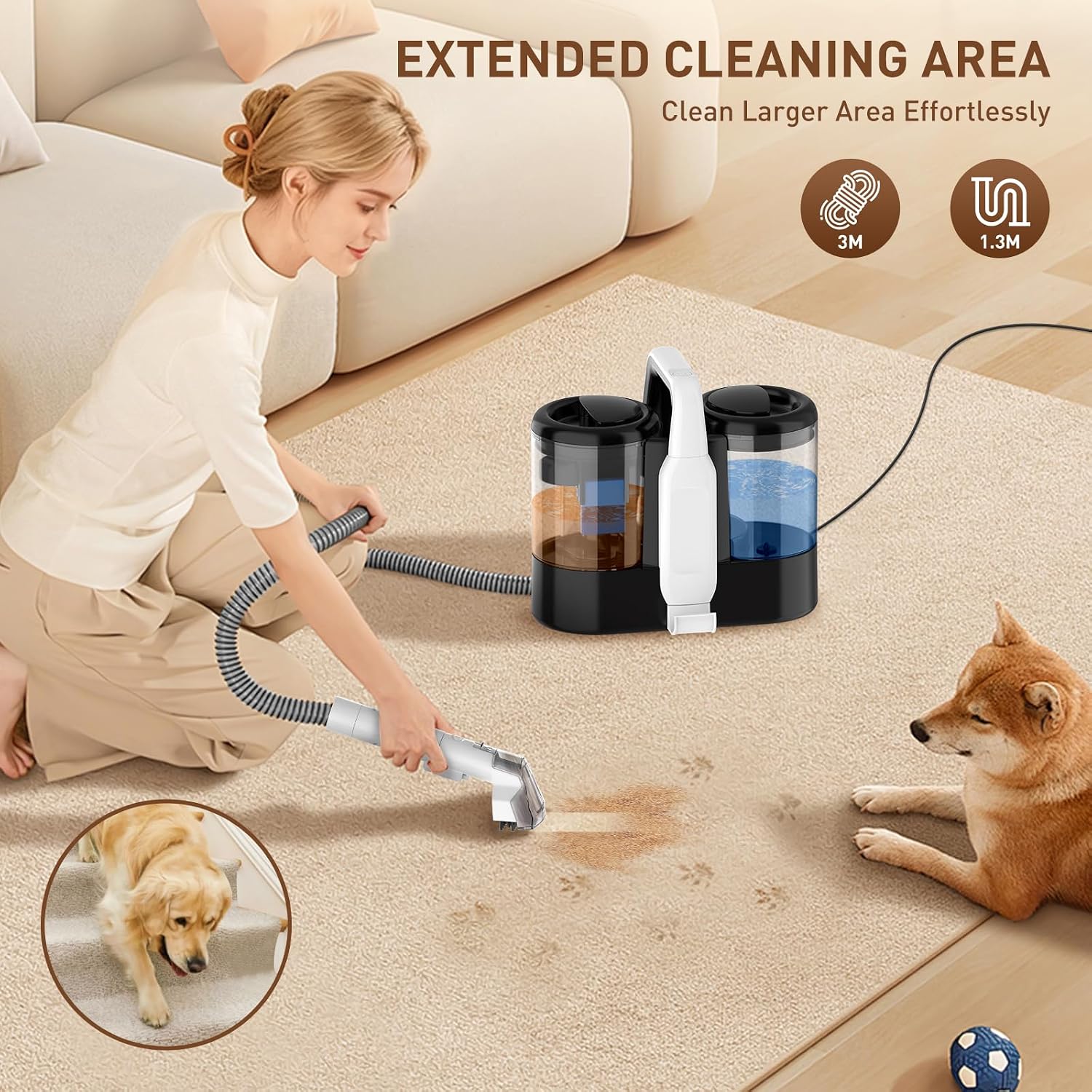 Thumbnail 4 de Portable Carpet Cleaner 600W 18Kpa