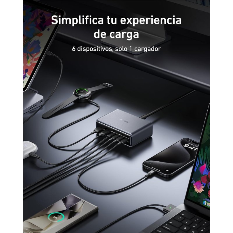 Thumbnail 2 de Anker Prime Charger Estación de Carga 6 Puertos USB-C ⚡