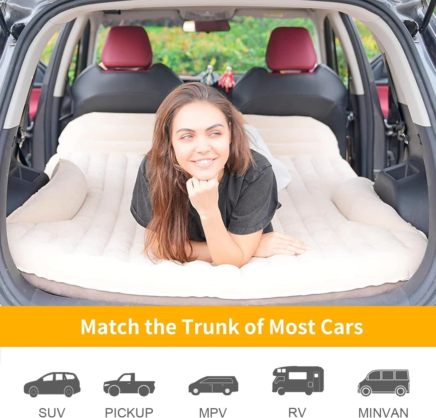 Thumbnail 6 de KMZ KMZL001 SUV Air Mattress, Double-Sided Flocking, Pump and 2 Pillows
