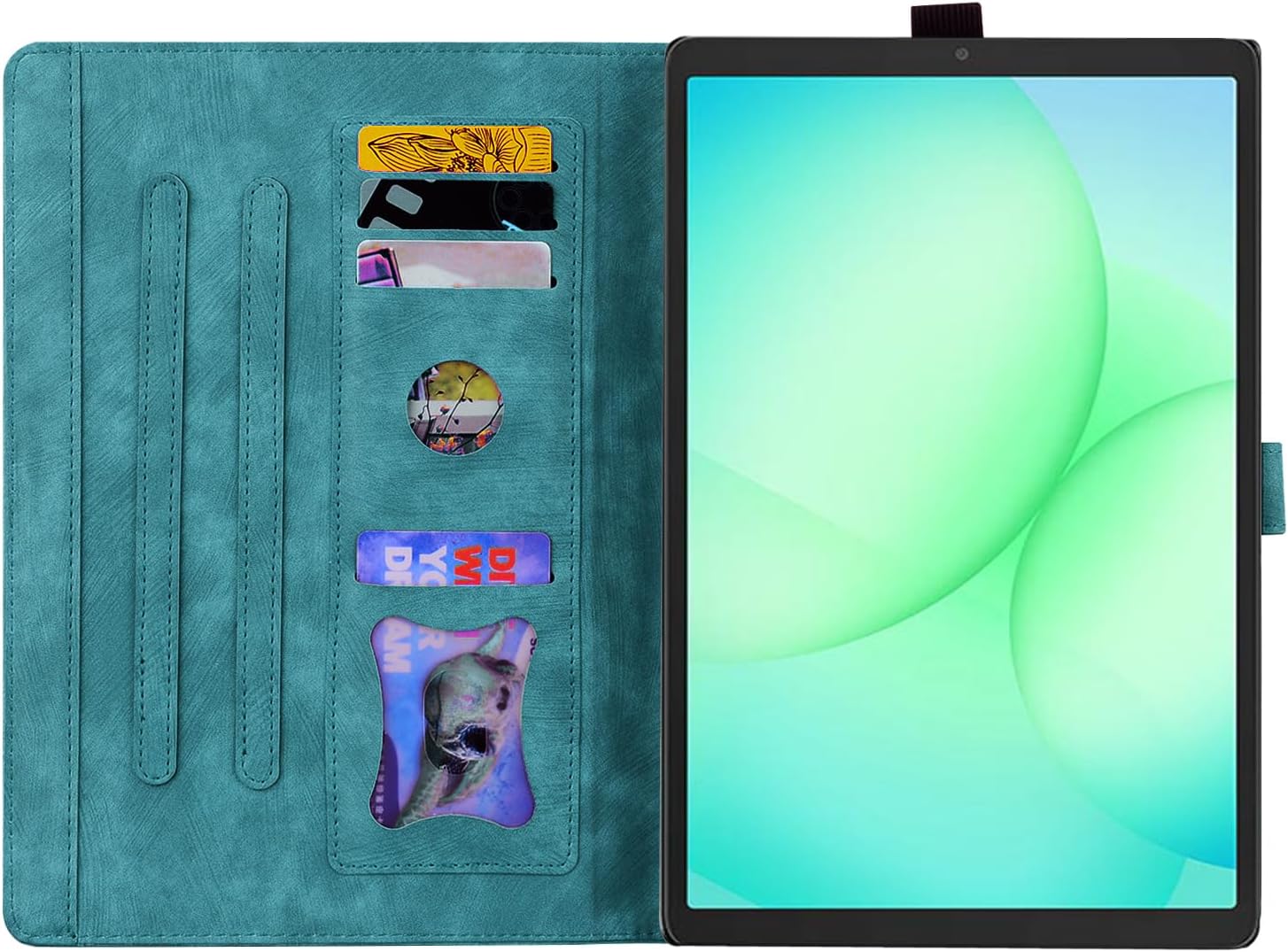 Thumbnail 1 de Succtopy Hülle für Galaxy Tab A11 8.7" 2025 (SM-X133/SM-X135) – Flip-Folio aus PU-Leder mit Stifthalter & Standfunktion in Hellgrün
