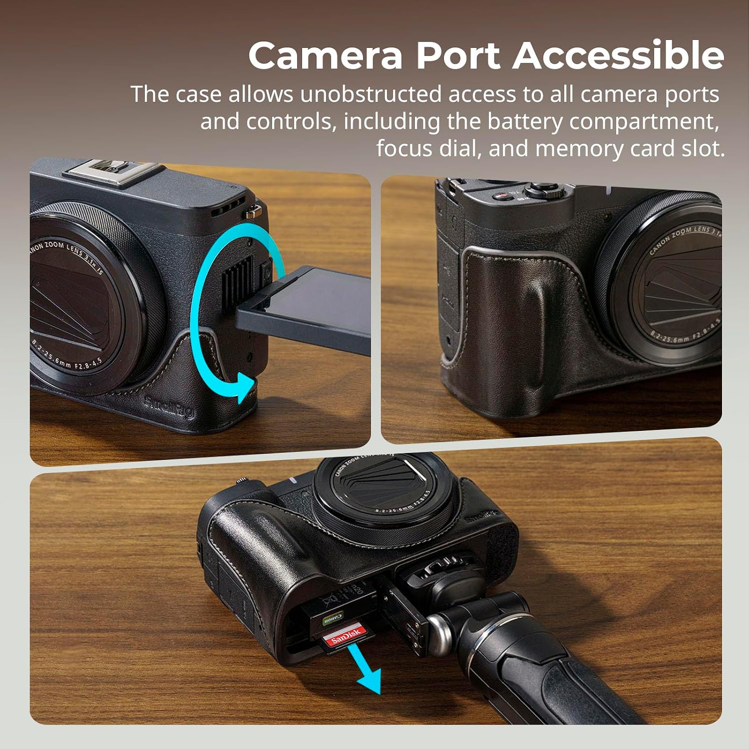 Thumbnail 5 de SMALLRIG 5386 leather camera case kit