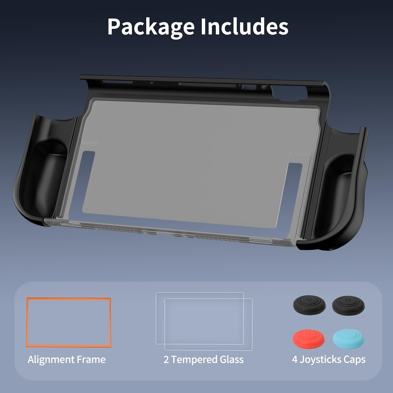 Thumbnail 5 de ewnol Dockable Case for Nintendo Switch 2: Ergonomic Grip, Stand Access, and All-in-One Protection