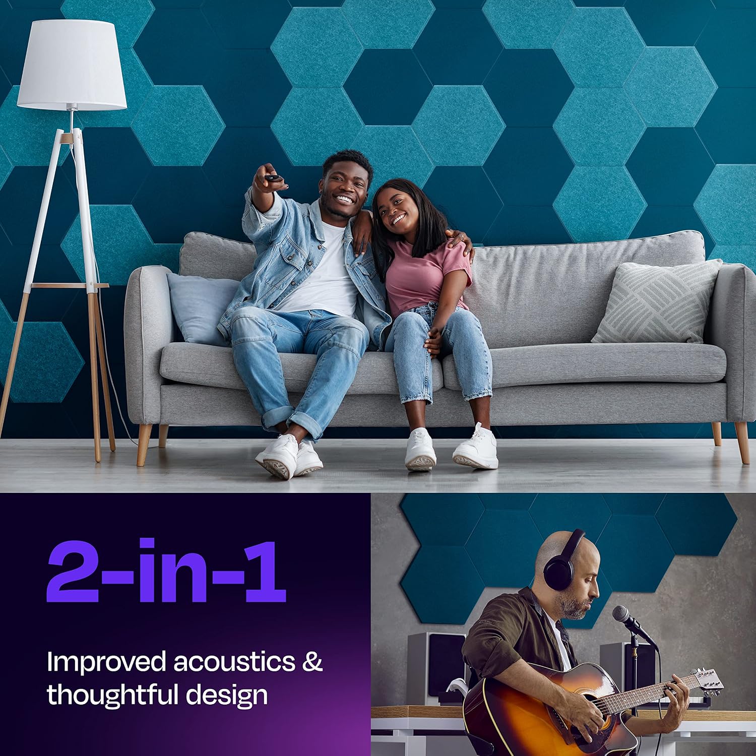 Detalle 2 de Ekkogo Acoustic Panels 12-Pack