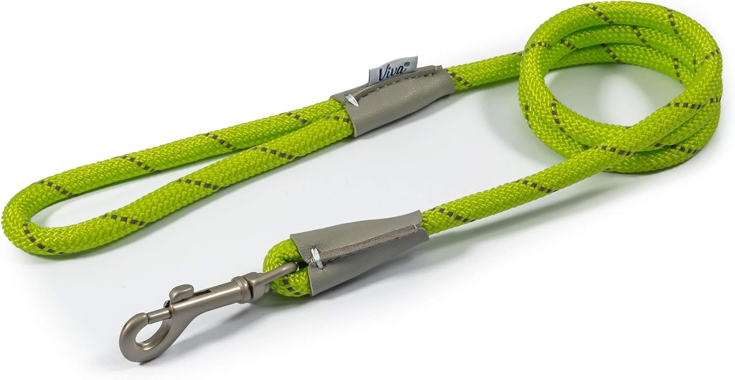 Thumbnail 6 de Ancol Viva Reflective Rope and Leather Snap Dog Lead (Red) – Weatherproof poly-weave with reflective weave