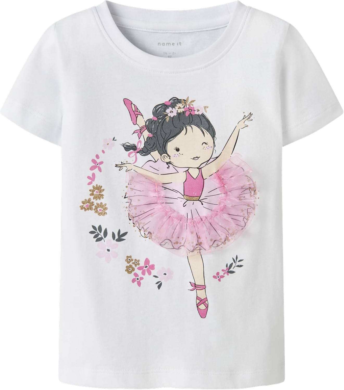 Detalle 2 de NAME IT Nmfdeppa SS Top Box per Bambine e Ragazze — stile e comfort in un top box estivo