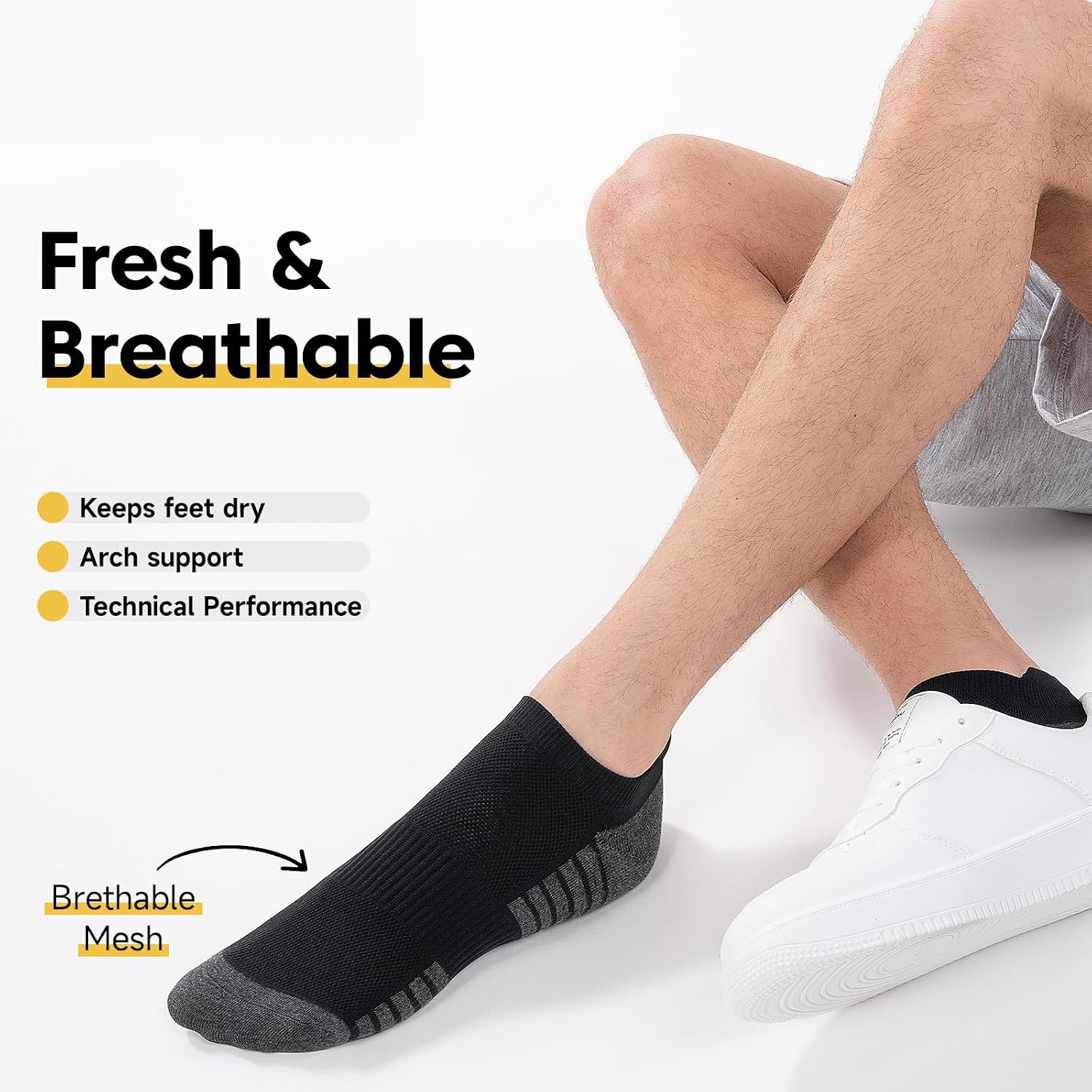 Detalle de Alaplus Running socks, 6 pairs cushioned