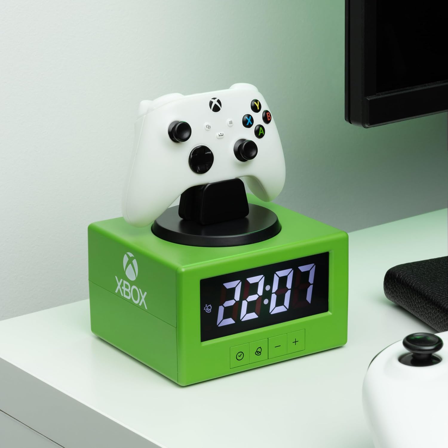 Detalle de Paladone Réveil numérique Xbox avec fonction veilleuse – sous licence officielle