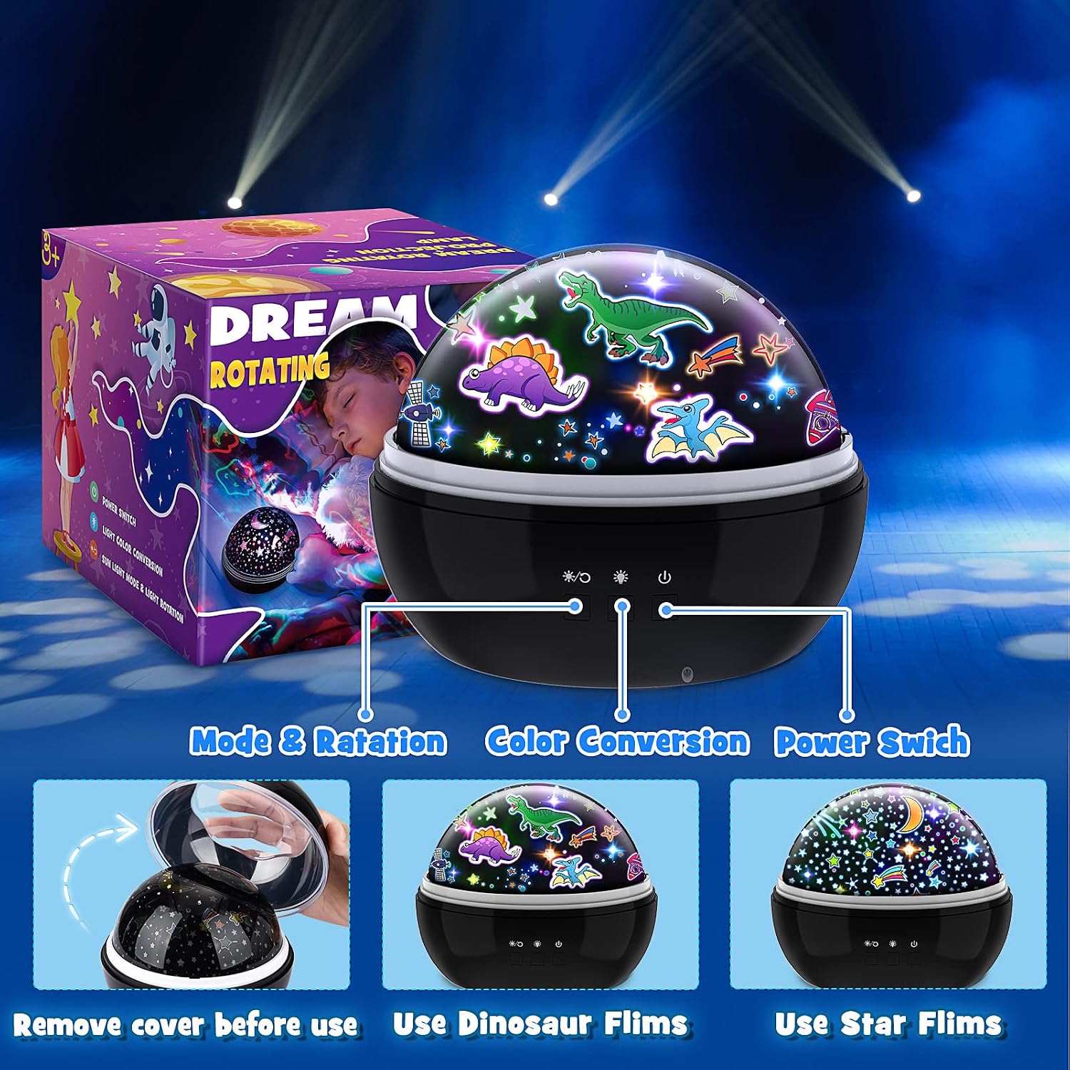 Thumbnail 5 de EUCOCO Sensory Night Light Projector for Babies