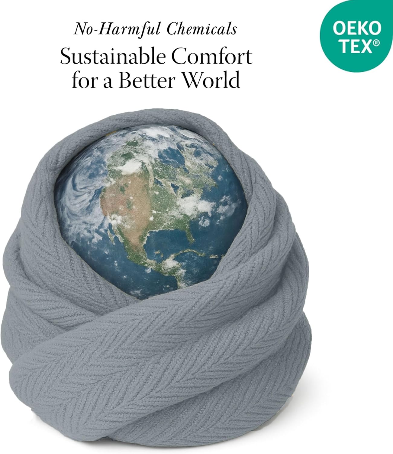Thumbnail 5 de Threadmill Luxury Cotton Blanket for King Size Bed — All-Season Herringbone 100% Cotton (106 x 92 inches)