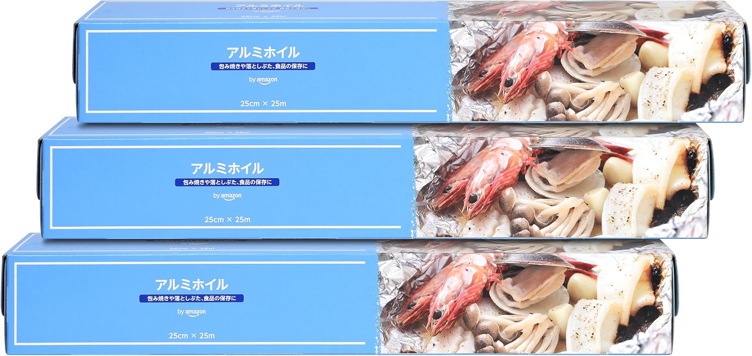 Thumbnail 6 de by Amazon フライパン用アルミホイル 25cm×10m 4本セット シリコーン樹脂加工