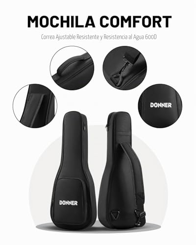 Thumbnail 6 de Donner Ukelele Concierto DUC-200 23" – kit completo para iniciación y uso diario