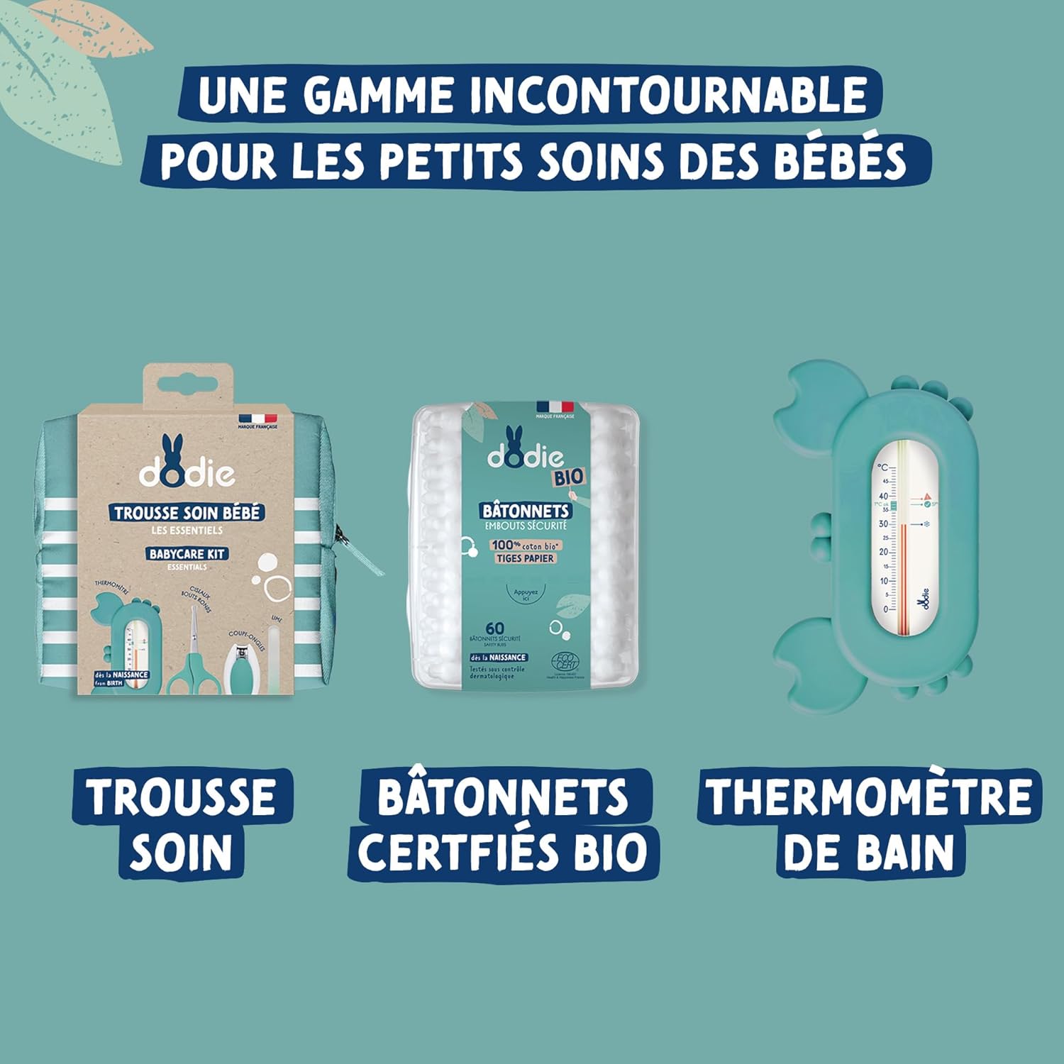 Detalle de Brosse bébé Dodie — douceur pour les cheveux fins et fragiles des tout-petits